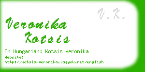 veronika kotsis business card